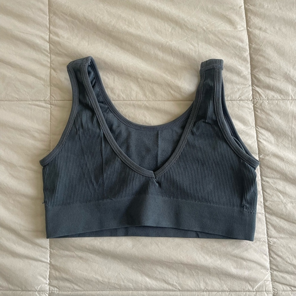 Women's Navy Blue Low Impact Reversible Sports Bra
